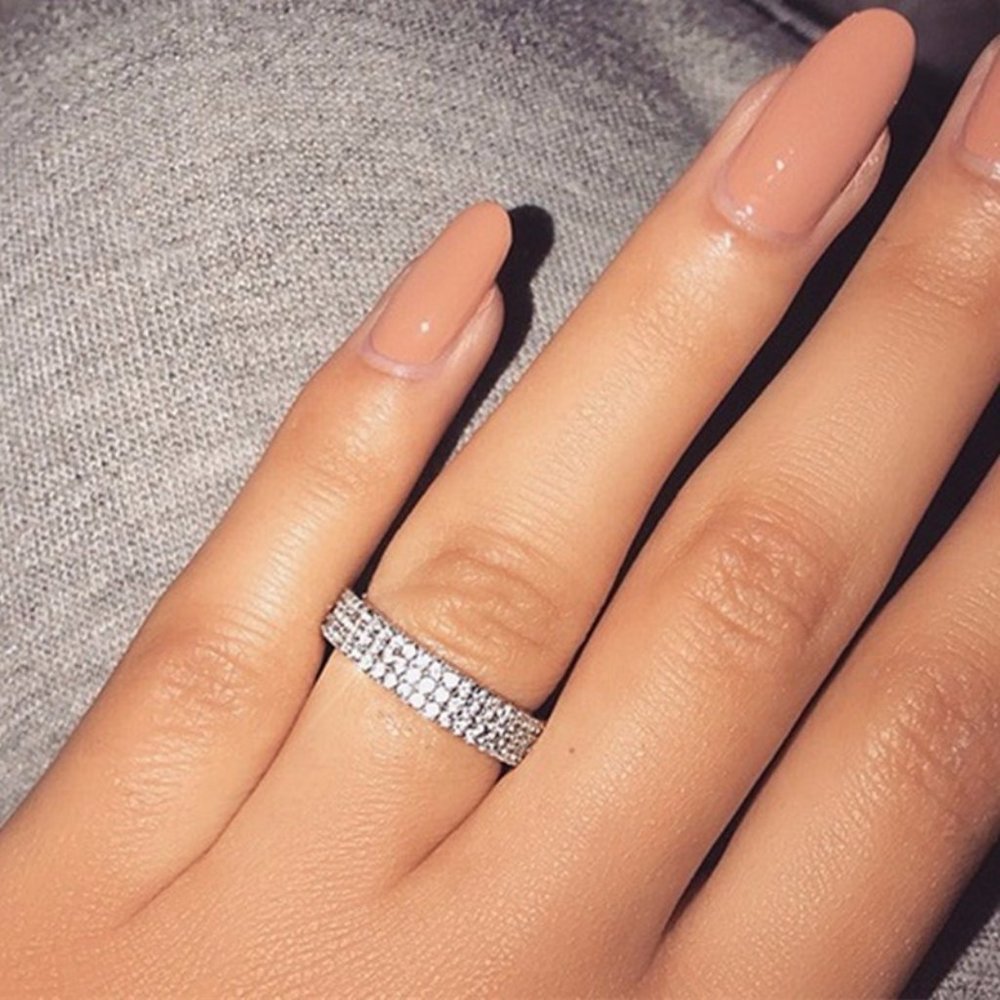 NEW*925 Sterling Silver Diamond Wedding Ring - Picture 4 of 7
